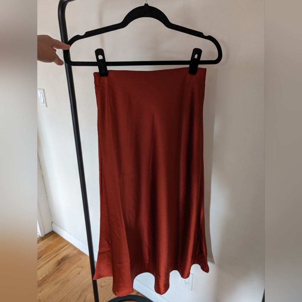 Deep rust skirt, size small